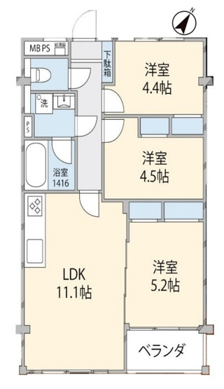 所沢コーポラスA棟