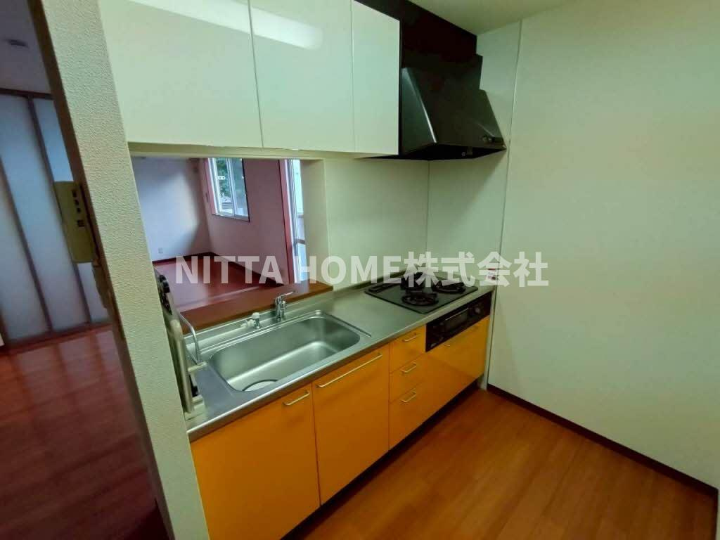 ロイヤルヒルのキッチン|ガスコンロ&グリル付き★