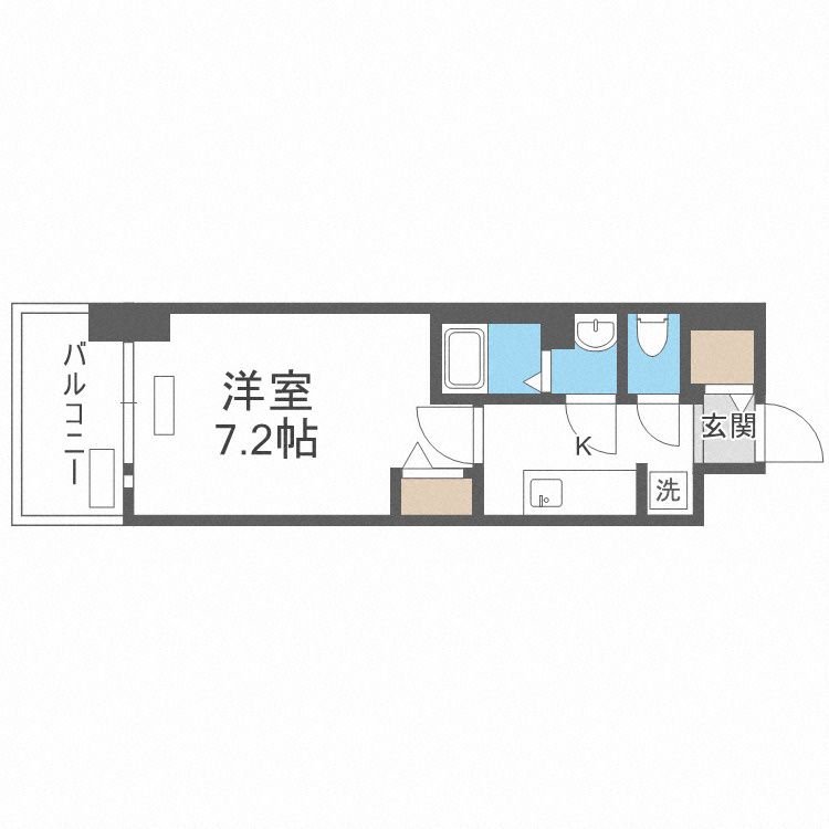 プレサンス大国町ラヴェニールの間取り
