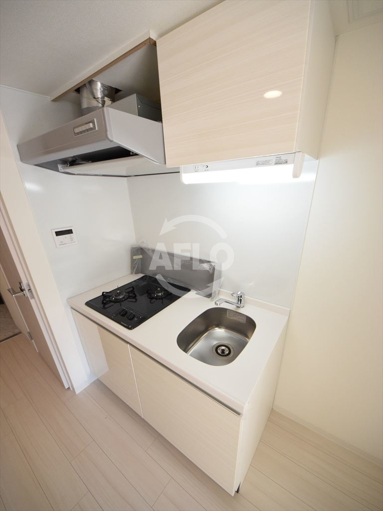 ファーストフィオーレ本町イーストのキッチン|ファーストフィオーレ本町イースト　2口ガスシステムキッチン