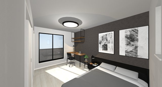 高知市石立町1号地（はりまやタウン）売り土地（建築条件付き）の完成予想図|寝室