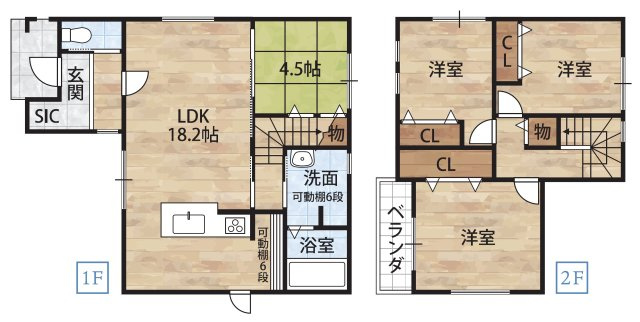 関戸4丁目1区画（377-58）・新築戸建の間取り