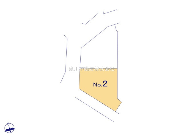 八王子市　谷野町　新築一戸建ての区画図|～陽当たり・風通し良好です～