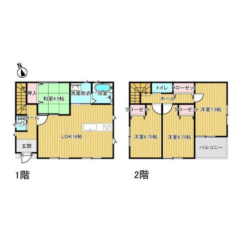 山形市飯塚町字岡854-39の区画図|配置図