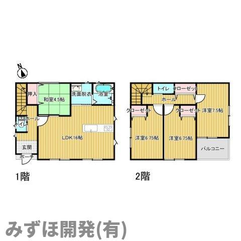 山形市飯塚町字岡854-39の間取り