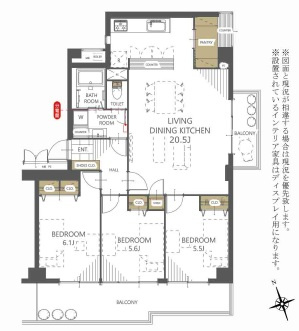 藤和しらさぎハイタウンＢ棟の間取り|間取図