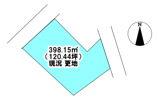 垣生1丁目　売土地の土地図