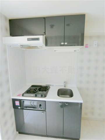 ドルチェ東京池上弐番館のキッチン|2口ガスグリル付システムキッチン