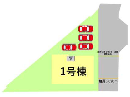 よかタウン／合志市合生４期／１号棟の区画図