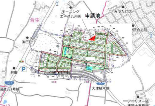 よかタウン／合志市合生４期／１号棟の地図