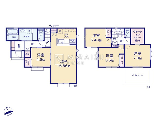 【間取り】 | 陽の光をたっぷりと浴びながら気持ち良く生活が出来ます。夢のマイホーム、夢ではなく実現出来ます！見学・ご相談等、お気軽にご連絡下さい。
