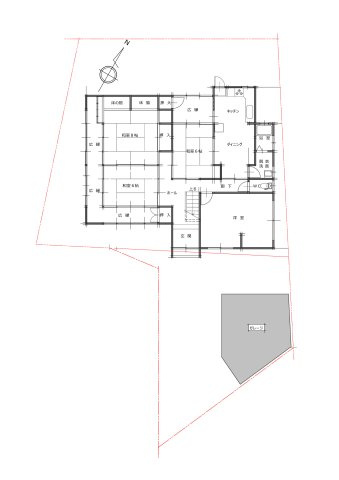 西郷町　戸建てのその他|敷地配置図です。