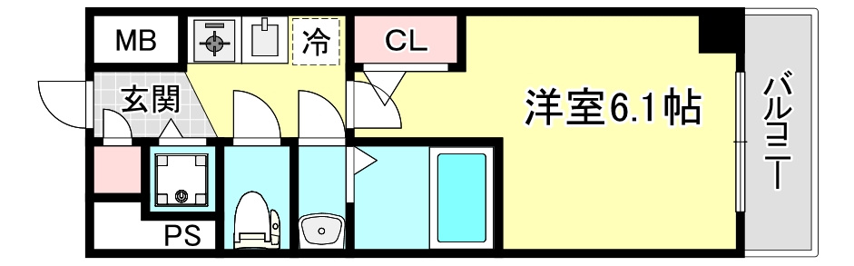 エスリード大阪リエートの間取り
