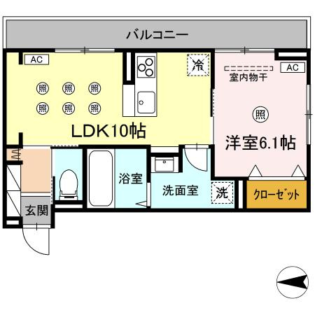 CASA Edoの間取り|使い勝手の良い間取りです♪