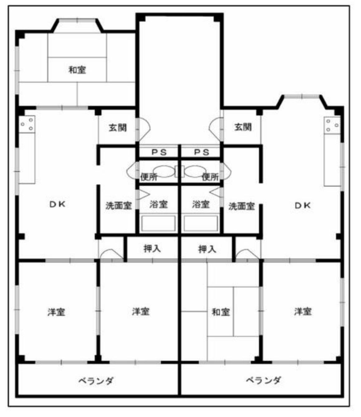 オオニシハイツの間取り