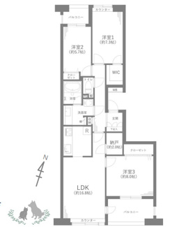 【間取り】 | セントラルパーク・ウエストD棟