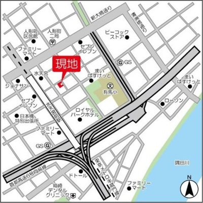 【地図】 | ルクレ日本橋蛎殻町