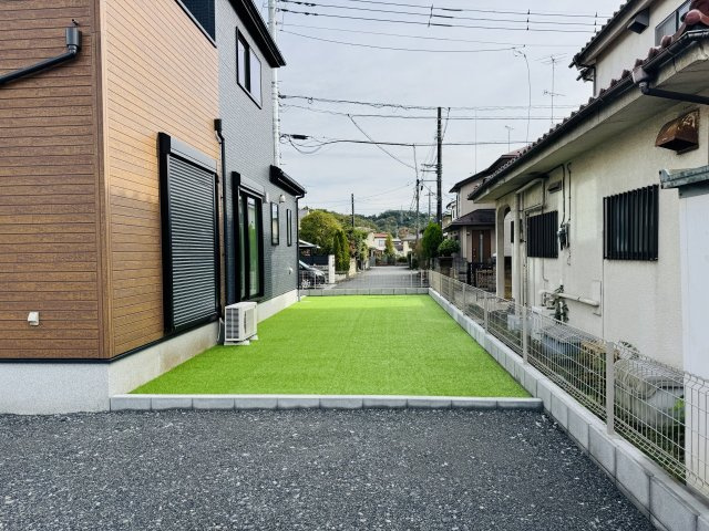 八王子市　楢原町　新築一戸建て　２４ー１期の庭|～ガーデニングなども楽しめる庭付き～