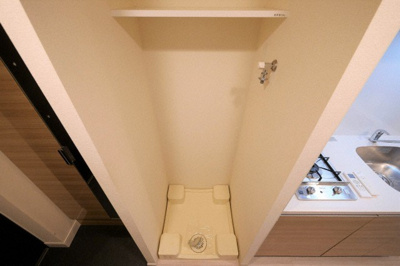 【設備】 | プレサンス OSAKA DOMECITYビーツ | 洗濯機置き場です