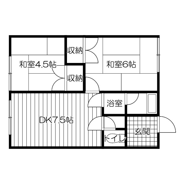 ひまわりマンションの間取り