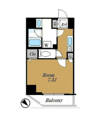 メイクスデザイン門前仲町Ⅱの間取り
