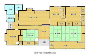 【間取り】 | 福岡県田川市大字弓削田