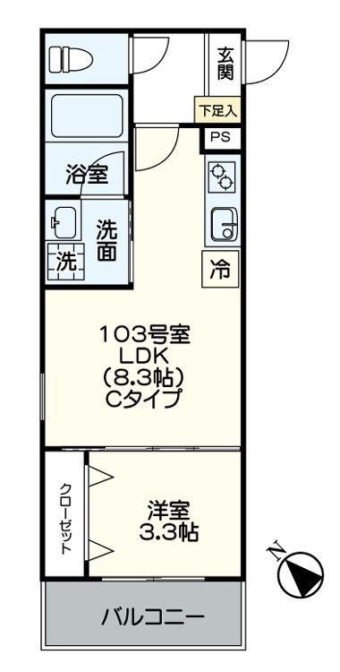 Jプレミアム箱崎の間取り