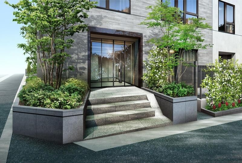 STANDZ柿の木坂のエントランス