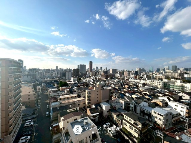 ファミール緑橋の展望|13階と高層階なので眺望がとてもいいです！日々の気分転換にもピッタリですね！