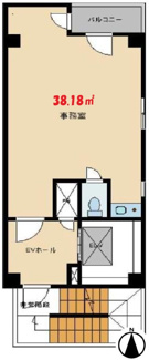 【間取り】 | 心斎橋DCビル | 心斎橋DCビル　ワンフロア