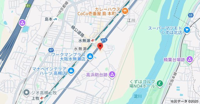 島本町戸建の地図