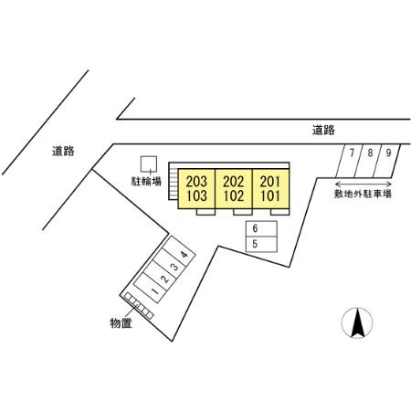 ウェストコートの区画図