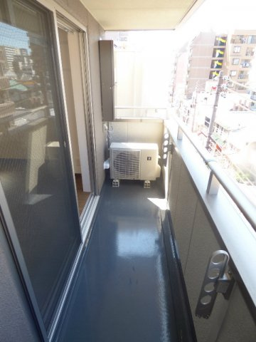 スミエール弐番館のバルコニー