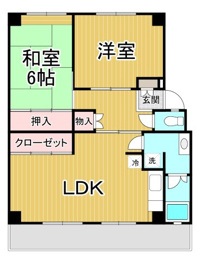 辰馬香枦園西荘の間取り