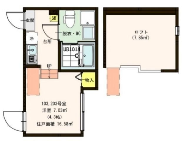 【間取り】 | ハーモニーテラス足立Ⅱ