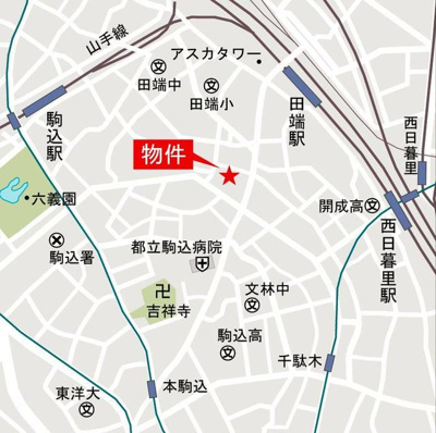 【地図】 | アジールコート山手動坂