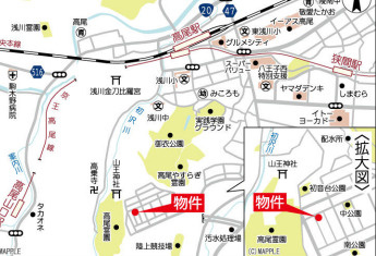 祝　成約済み　八王子市　狭間町　売地の地図|～仲介手数料無料☆八王子ひなた不動産～八王子市狭間町　売地