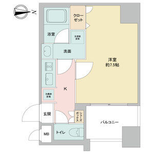 APEX名古屋栄Premier Lifeの間取り