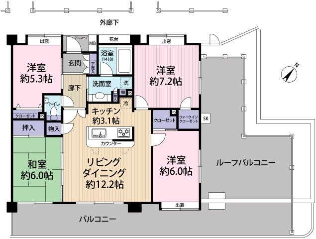 使い勝手の良い間取り