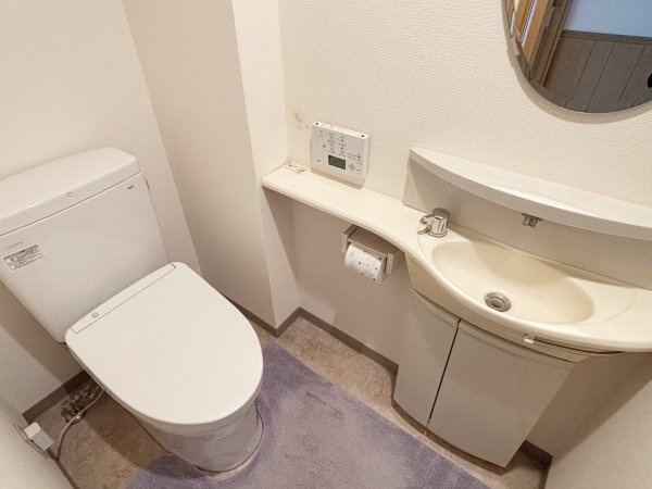 手洗い付きのトイレ部分