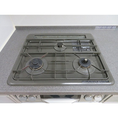 【キッチン】 | ユニロイヤル九段南 | コンロ3口・グリル付