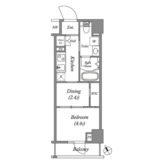 【間取り】 | ＡＲＫＭＡＲＫ水天宮前Ⅰ