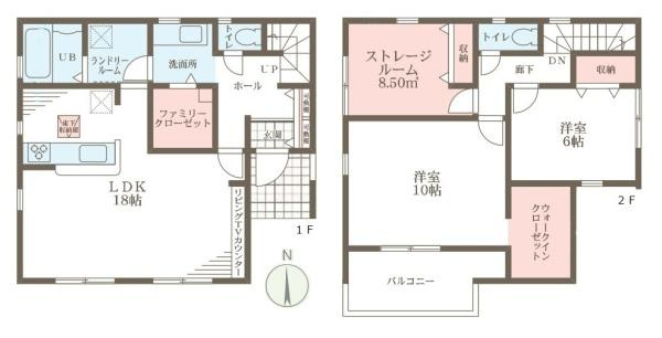 リーブルガーデン結崎 ５号棟 ／新築一戸建の間取り|■令和８年１月完成予定です■