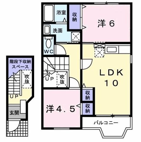 メゾンナカシマⅢＡの間取り