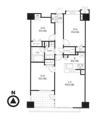 【間取り】 | サンデュエル府中
