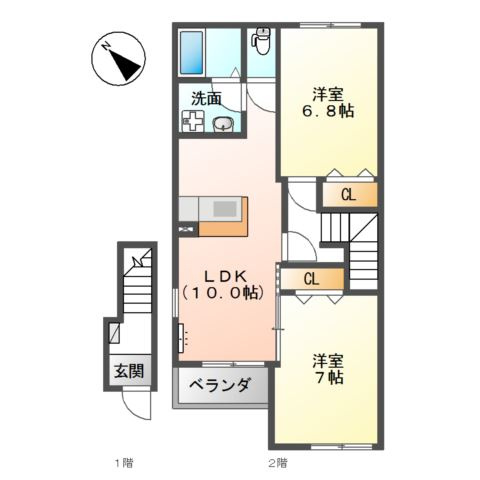 サンガーデンⅡの間取り