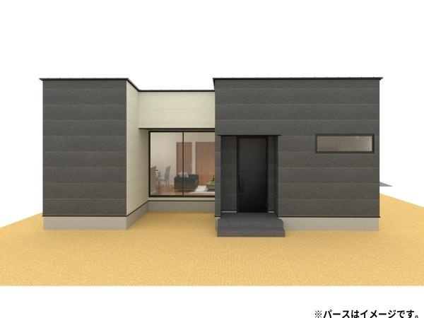 東野台　新築の前面道路含む現地写真|航空写真です。