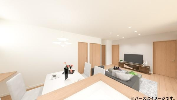 東野台　新築の内観：施工例|【キッチン　施工事例】