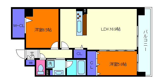 エクセルハイム東灘の間取り