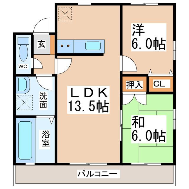 アイリス神田Aの間取り
